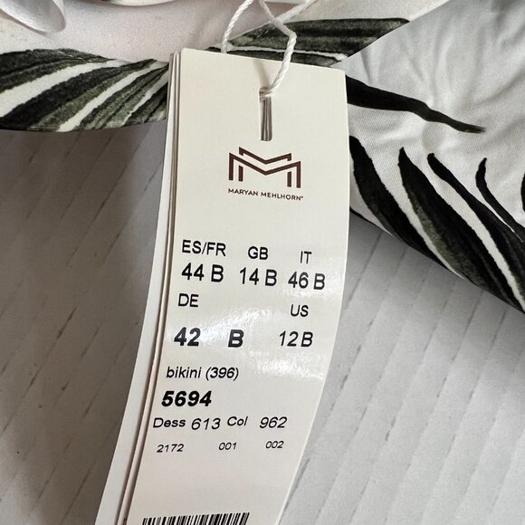 Maryan Melhorn floral print bikini set size 12 - Picture 5 of 8